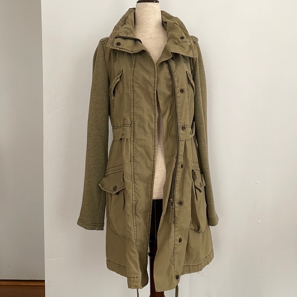 Topshop long hooded parka